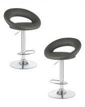 Набор 2 шт Стул барный DOBRIN MIRA, серый