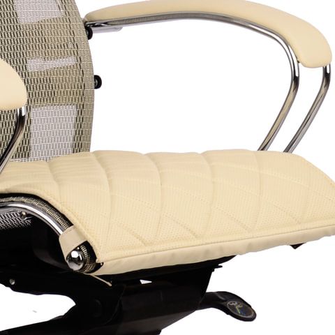 Накладка на сиденье для кресла "SAMURAI", рециклированная кожа, бежевая