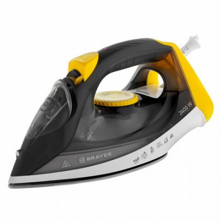 Утюг BRAYER BR4003GY, 2400 Вт, керамическое покрытие, самоочистка, антикапля, антинакипь, автоотключение, серый Утюг BRAYER BR4003GY, 2400 Вт, керамическое покрытие, самоочистка, антикапля, антинакипь, автоотключение, серый