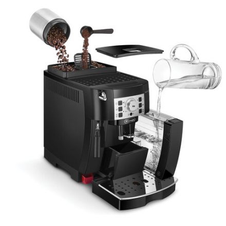 Кофемашина DELONGHI Magnifica S ECAM 22.110.B, 1450 Вт, объем 1,8 л, ручной капучинатор, черная, EСAM 22.110.B Кофемашина DELONGHI Magnifica S ECAM 22.110.B, 1450 Вт, объем 1,8 л, ручной капучинатор, черная, EСAM 22.110.B