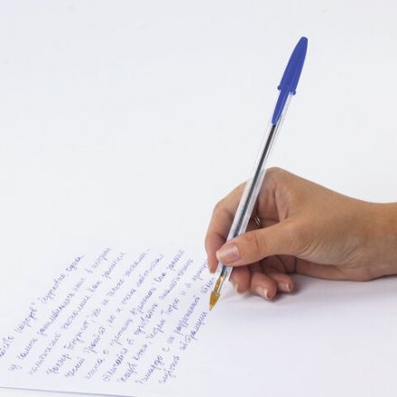 Ручка шариковая BIC "Cristal", СИНЯЯ, корпус прозрачный, узел 1 мм, линия письма 0,32 мм, 847898/528921 Ручка шариковая BIC "Cristal", СИНЯЯ, корпус прозрачный, узел 1 мм, линия письма 0,32 мм, 847898/528921