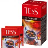 Чай Tess Pleasure черный с шиповником и яблоком 25 пакетиков