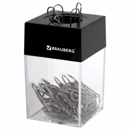 Скрепочница магнитная с 50 никелированными скрепками 28 мм, РОССИЯ, BRAUBERG, 271179 Скрепочница магнитная с 50 никелированными скрепками 28 мм, РОССИЯ, BRAUBERG, 271179