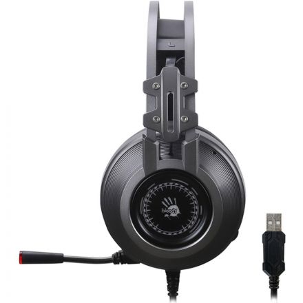Гарнитура A4Tech Bloody J527 серый 2м мониторные USB (J527)