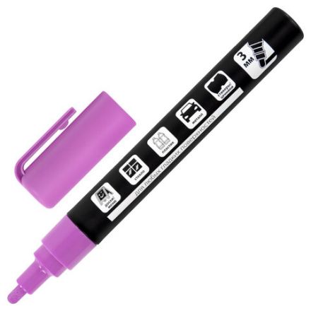 Маркер меловой CHALK LIQUID MARKER, ФИОЛЕТОВЫЙ, 3 мм, стираемый, BRAUBERG "CHALK", 152588 Маркер меловой CHALK LIQUID MARKER, ФИОЛЕТОВЫЙ, 3 мм, стираемый, BRAUBERG "CHALK", 152588
