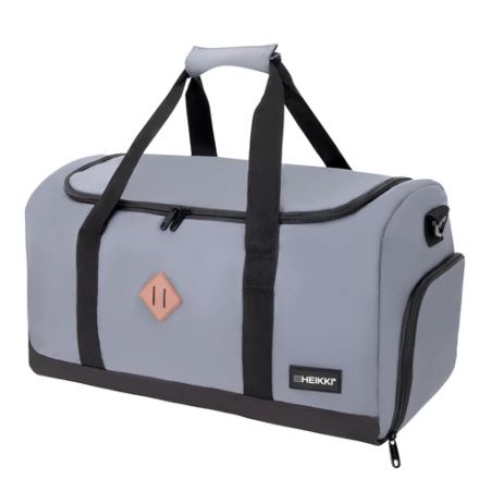 Сумка спортивная HEIKKI MOVE RENOWNED (ХЕЙКИ), отделение для обуви, серая, 28x51x26 см, 273910 Сумка спортивная HEIKKI MOVE RENOWNED (ХЕЙКИ), отделение для обуви, серая, 28x51x26 см, 273910