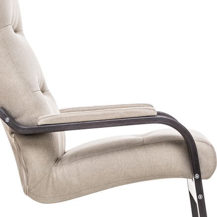 Кресло Leset Оскар, Венге текстура, Malmo 05, Ткань Рогожка Кресло Leset Оскар, Венге текстура, Malmo 05, Ткань Рогожка