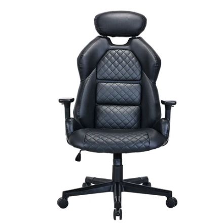 Кресло BRABIX PREMIUM "Tokyo EX-595", регулируемый подголовник, рециклированная кожа, черное, 532975