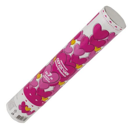 Хлопушка пневматическая ЗОЛОТАЯ СКАЗКА "СЕРДЕЧКИ" 30 см, фольга, сердечки, красный, 591475 Хлопушка пневматическая ЗОЛОТАЯ СКАЗКА "СЕРДЕЧКИ" 30 см, фольга, сердечки, красный, 591475