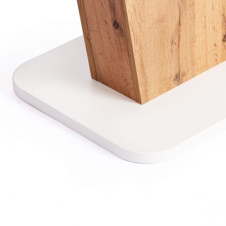 Стол Tetchair обеденный GENT, ЛДСП, 110-145x68,6x75,5 см, Дуб вотан/Белый Стол Tetchair обеденный GENT, ЛДСП, 110-145x68,6x75,5 см, Дуб вотан/Белый