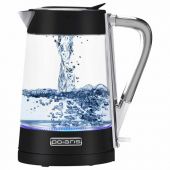 Чайник POLARIS PWK 1715 CGL, 1,7 л, 1850-2200 Вт, закрытый нагревательный элемент, стекло, черный, 48643, PWK 1715 CGL b Чайник POLARIS PWK 1715 CGL, 1,7 л, 1850-2200 Вт, закрытый нагревательный элемент, стекло, черный, 48643, PWK 1715 CGL b