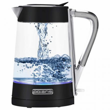 Чайник POLARIS PWK 1715 CGL, 1,7 л, 1850-2200 Вт, закрытый нагревательный элемент, стекло, черный, 48643, PWK 1715 CGL b Чайник POLARIS PWK 1715 CGL, 1,7 л, 1850-2200 Вт, закрытый нагревательный элемент, стекло, черный, 48643, PWK 1715 CGL b