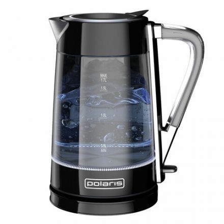 Чайник POLARIS PWK 1715 CGL, 1,7 л, 1850-2200 Вт, закрытый нагревательный элемент, стекло, черный, 48643, PWK 1715 CGL b Чайник POLARIS PWK 1715 CGL, 1,7 л, 1850-2200 Вт, закрытый нагревательный элемент, стекло, черный, 48643, PWK 1715 CGL b