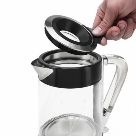 Чайник POLARIS PWK 1715 CGL, 1,7 л, 1850-2200 Вт, закрытый нагревательный элемент, стекло, черный, 48643, PWK 1715 CGL b Чайник POLARIS PWK 1715 CGL, 1,7 л, 1850-2200 Вт, закрытый нагревательный элемент, стекло, черный, 48643, PWK 1715 CGL b