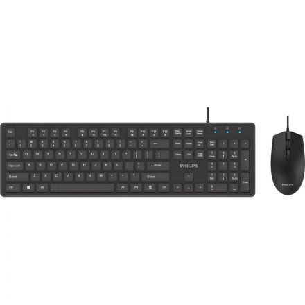 Набор клавиатура+мышь Philips (SPT6264B/60)провод USB 104кл 800-2400dpi чер Набор клавиатура+мышь Philips (SPT6264B/60)провод USB 104кл 800-2400dpi чер