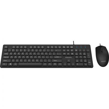 Набор клавиатура+мышь Philips (SPT6264B/60)провод USB 104кл 800-2400dpi чер Набор клавиатура+мышь Philips (SPT6264B/60)провод USB 104кл 800-2400dpi чер