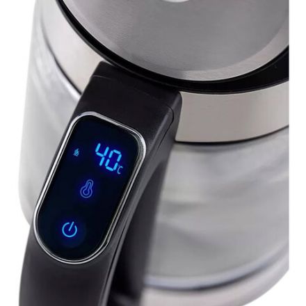 Чайник TIMBERK T-EK27G03, 1,7 л, 2200 Вт, закрытый нагревательный элемент, ТЕРМОРЕГУЛЯТОР, стекло, стальной Чайник TIMBERK T-EK27G03, 1,7 л, 2200 Вт, закрытый нагревательный элемент, ТЕРМОРЕГУЛЯТОР, стекло, стальной