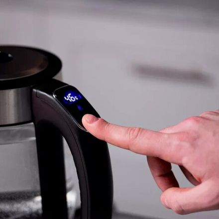 Чайник TIMBERK T-EK27G03, 1,7 л, 2200 Вт, закрытый нагревательный элемент, ТЕРМОРЕГУЛЯТОР, стекло, стальной Чайник TIMBERK T-EK27G03, 1,7 л, 2200 Вт, закрытый нагревательный элемент, ТЕРМОРЕГУЛЯТОР, стекло, стальной