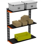 Стеллаж металлический модульный Metalex FLY 1000х800х400 (3 полки) ор-чёр