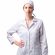 Халат антистатич. женский  М-102 белый, тип D, Москвичка, 112-116/170-176