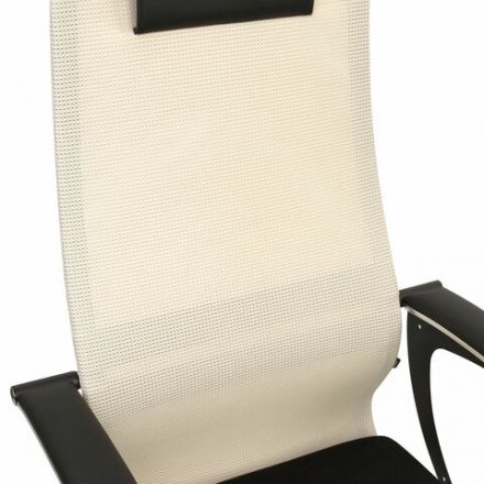 Кресло офисное BRABIX PREMIUM "Ultimate EX-801" хром, плотная двойная сетка Х2, черное/бежевое, 532919 Кресло офисное BRABIX PREMIUM "Ultimate EX-801" хром, плотная двойная сетка Х2, черное/бежевое, 532919