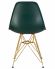 Стул обеденный DOBRIN DSR, ножки золотые, цвет тёмно-зеленый (G-13)