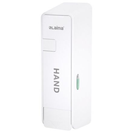 Дозатор для жидкого мыла LAIMA ULTRA, НАЛИВНОЙ, 0,38 л, белый, ABS-пластик, 609106, MD-9029W