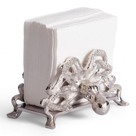 Салфетница Secret de Maison Октопус/Octopus (мод. 9681) алюминиевый сплав, 18х15х9,5см, серебряный