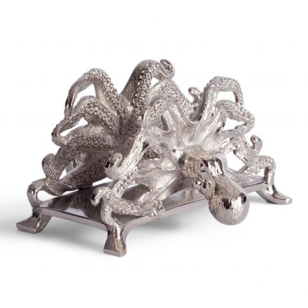 Салфетница Secret de Maison Октопус/Octopus (мод. 9681) алюминиевый сплав, 18х15х9,5см, серебряный