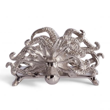 Салфетница Secret de Maison Октопус/Octopus (мод. 9681) алюминиевый сплав, 18х15х9,5см, серебряный
