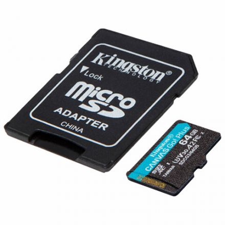 Карта памяти microSDXC 64GB KINGSTON Canvas Go Plus UHS-I U3, 170 Мб/с (class 10), SDCG3/64GB Карта памяти microSDXC 64GB KINGSTON Canvas Go Plus UHS-I U3, 170 Мб/с (class 10), SDCG3/64GB