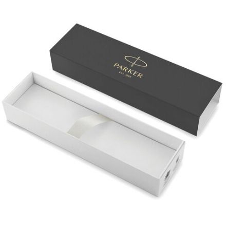 Ручка шариковая PARKER "IM Core Black Lacquer GT", черный глянцевый лак, позолота, синяя, 1931666