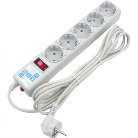Сетевой фильтр Power Cube B 1.9 м 5 розеток (серый) 10А/2,2кВт(SPG-B-6) Сетевой фильтр Power Cube B 1.9 м 5 розеток (серый) 10А/2,2кВт(SPG-B-6)