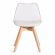 Стул TULIP (mod. 73-1) дерево/пластик/экокожа, 47,5x55x80 см, Прозрачный (Transparent)