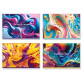 Альбом для рисования 24л., А4, на гребне BG "Радужные краски" Альбом для рисования 24л., А4, на гребне BG "Радужные краски"