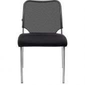 Стул UN_Amigo chrome сиденье W/спинка T _ хром сетка ткань / черный