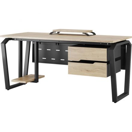 Стол офисный Kobor TB-100/60 1000×600×750 Черный муар/Дуб натуральный Стол офисный Kobor TB-100/60 1000×600×750 Черный муар/Дуб натуральный