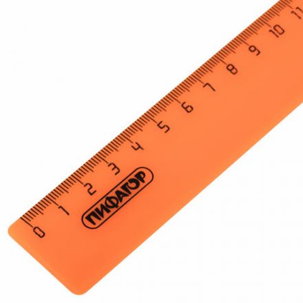 Линейка пластиковая 30 см, ПИФАГОР, неоновая, ассорти, 210608 Линейка пластиковая 30 см, ПИФАГОР, неоновая, ассорти, 210608