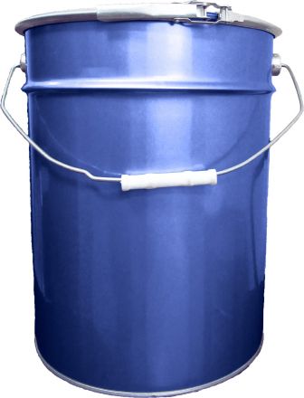 Ведро металл 20л. с крышкой и обручем, с покрытием внутри синий Ведро металл 20л. с крышкой и обручем, с покрытием внутри синий