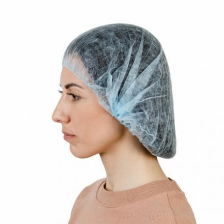 Шапочка "Шарлотта" голубая, КОМПЛЕКТ 100 шт., спанбонд 10 г/м2, МЕДСЕРВИС Шапочка "Шарлотта" голубая, КОМПЛЕКТ 100 шт., спанбонд 10 г/м2, МЕДСЕРВИС