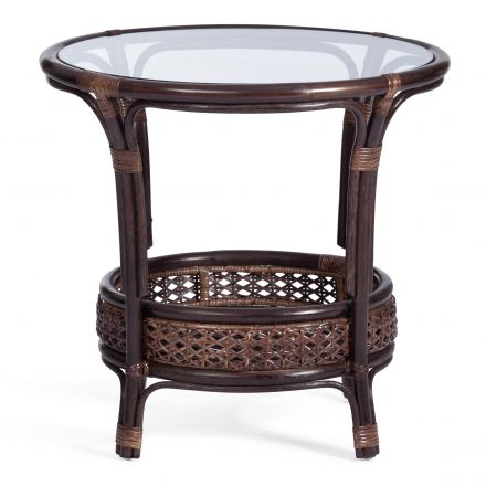 ТЕРРАСНЫЙ КОМПЛЕКТ "PELANGI" (стол со стеклом + 2 кресла) /без подушек/ ротанг, кресло 65х65х77см, стол диаметр 64х61см, walnut (грецкий орех) ТЕРРАСНЫЙ КОМПЛЕКТ "PELANGI" (стол со стеклом + 2 кресла) /без подушек/ ротанг, кресло 65х65х77см, стол диаметр 64х61см, walnut (грецкий орех)