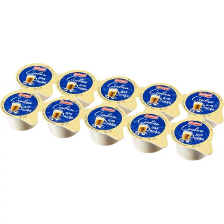 Сливки порционные Ehrmann для кофе ультрапастеризованные 10% 10гx10шт/уп