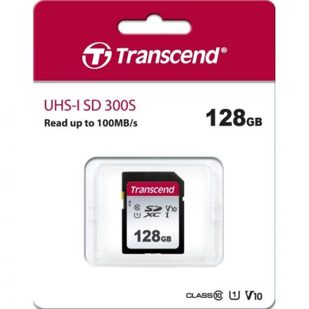 Карта памяти Transcend 300S SDXC 128Gb UHS-I Cl10, TS128GSDC300S Карта памяти Transcend 300S SDXC 128Gb UHS-I Cl10, TS128GSDC300S