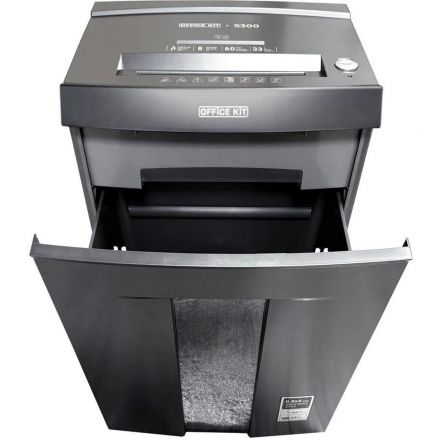 Шредер (уничтожитель) Office Kit S300 0,8x5 P-7ур.секр, 8лист,33л