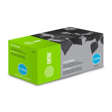 Картридж лазерный CACTUS (CS-CF360A) для HP LaserJet Pro M552dn/M553dn/M553n, черный, ресурс 6000 стр. Картридж лазерный CACTUS (CS-CF360A) для HP LaserJet Pro M552dn/M553dn/M553n, черный, ресурс 6000 стр.