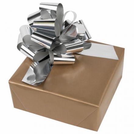 Бант-шар d = 15 см для подарка, НАБОР 3 шт., цвета металл серебристый, металл золотистый, белый, ЗОЛОТАЯ СКАЗКА, 591832 Бант-шар d = 15 см для подарка, НАБОР 3 шт., цвета металл серебристый, металл золотистый, белый, ЗОЛОТАЯ СКАЗКА, 591832