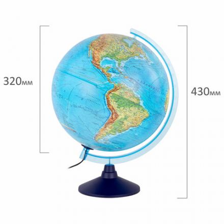Глобус интерактивный + очки VR физический / политический Globen, 32 см, с подсветкой, INT13200288 Глобус интерактивный + очки VR физический / политический Globen, 32 см, с подсветкой, INT13200288