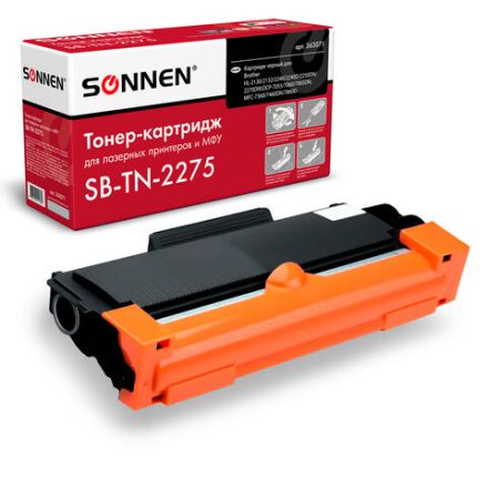 Картридж лазерный SONNEN (SB-TN2275) для BROTHER HL-2240R/2240DR/2250DNR, ресурс 2600 страниц, 363071 Картридж лазерный SONNEN (SB-TN2275) для BROTHER HL-2240R/2240DR/2250DNR, ресурс 2600 страниц, 363071