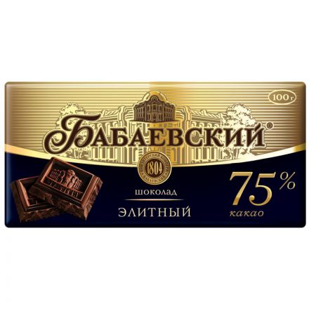 Шоколад Бабаевский элитный 75% какао, 100г