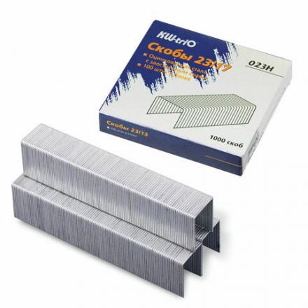 Скобы для степлера №23/17, 1000 штук, KW-trio, от 50 до 140 листов, 023H, -023H Скобы для степлера №23/17, 1000 штук, KW-trio, от 50 до 140 листов, 023H, -023H